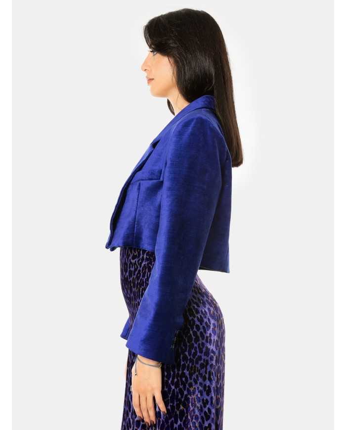 forte_forte Giacca spencer velluto liscio