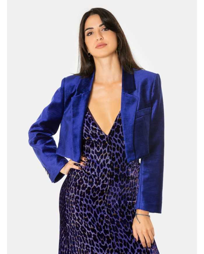 forte_forte Giacca spencer velluto liscio