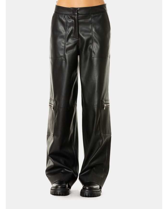 JIJIL Pantalone in ecopelle