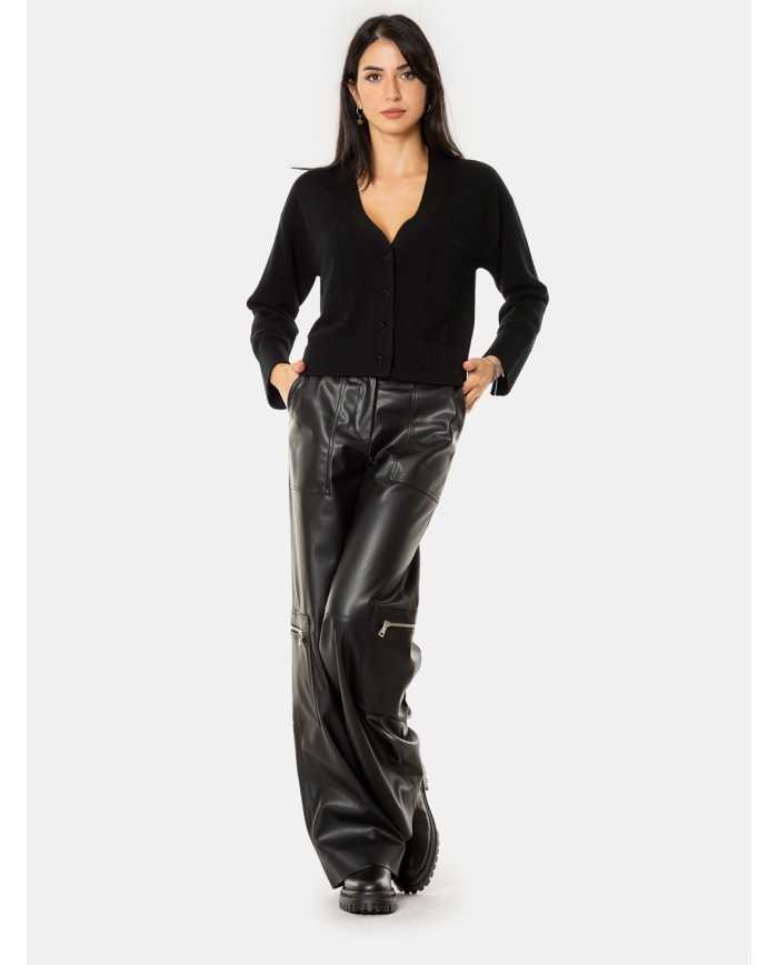 JIJIL Pantalone in ecopelle