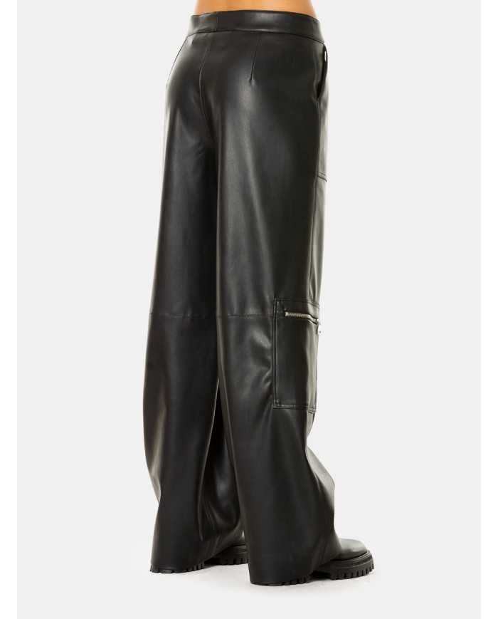 JIJIL Pantalone in ecopelle