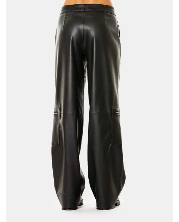 JIJIL Pantalone in ecopelle