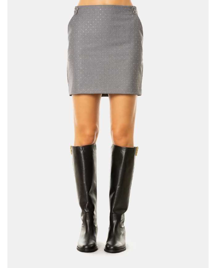 SIMONA CORSELLINI Gonna con strass