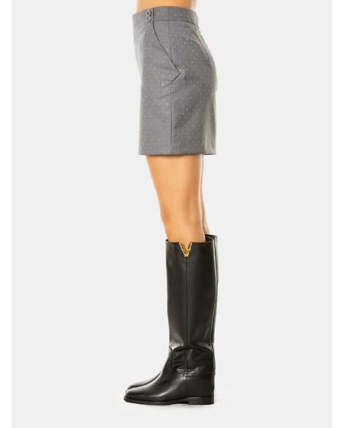 SIMONA CORSELLINI Gonna con strass