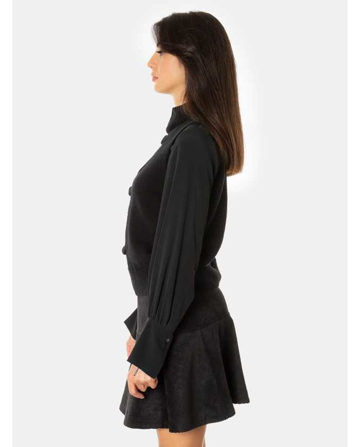 D.EXTERIOR Gilet in cachemire e seta