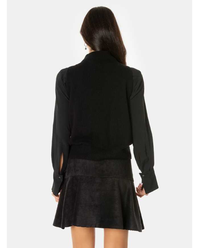 D.EXTERIOR Gilet in cachemire e seta