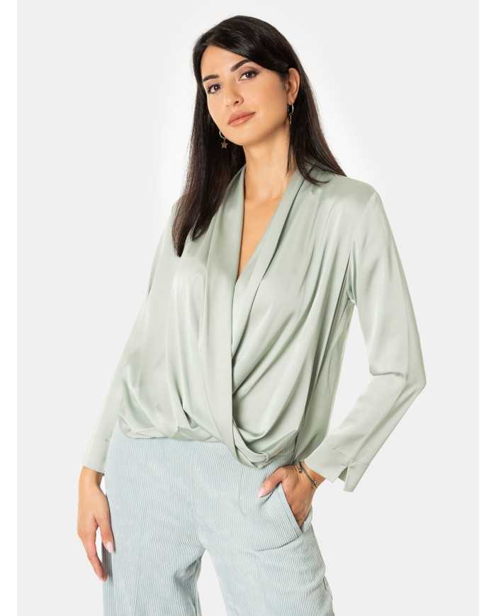 D.EXTERIOR Camicia in raso fluido