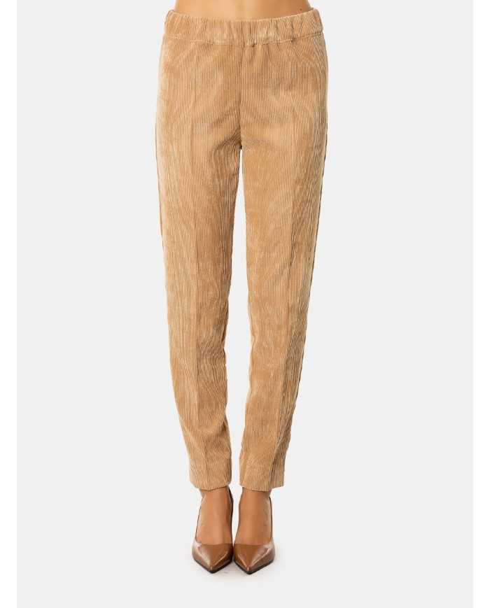 D.EXTERIOR Pantalone a sigaretta in velluto a coste