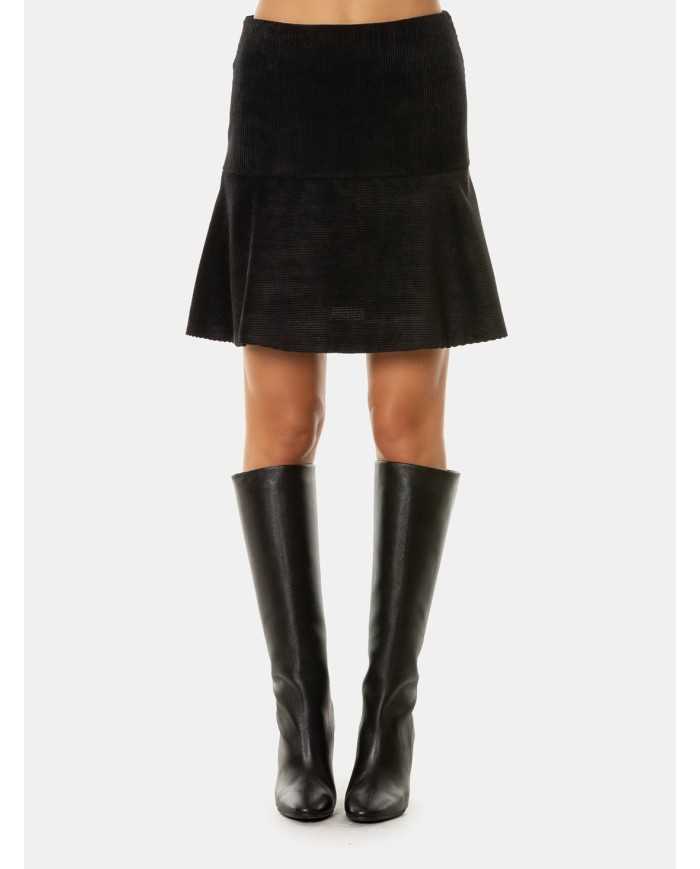 D.EXTERIOR Gonna mini in velluto a coste