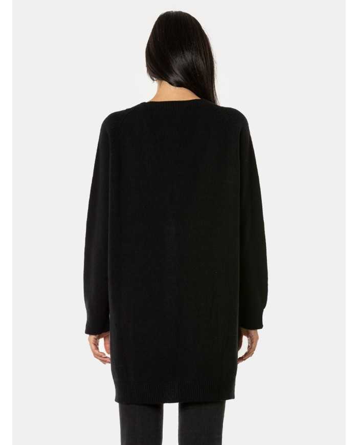 VANISE' Cardigan con pelliccia