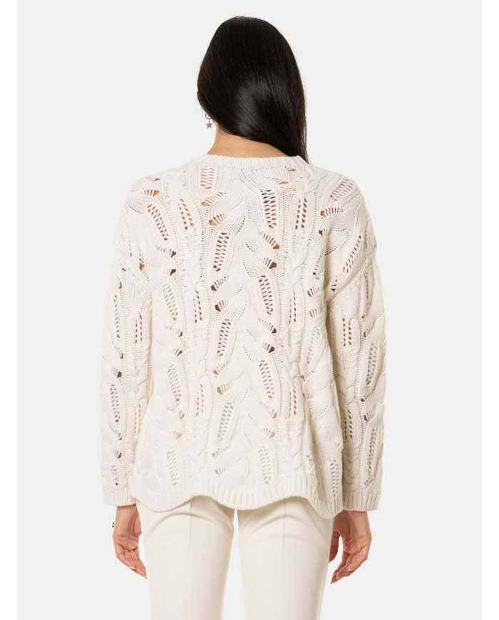 VANISE' Maglia maxi treccia