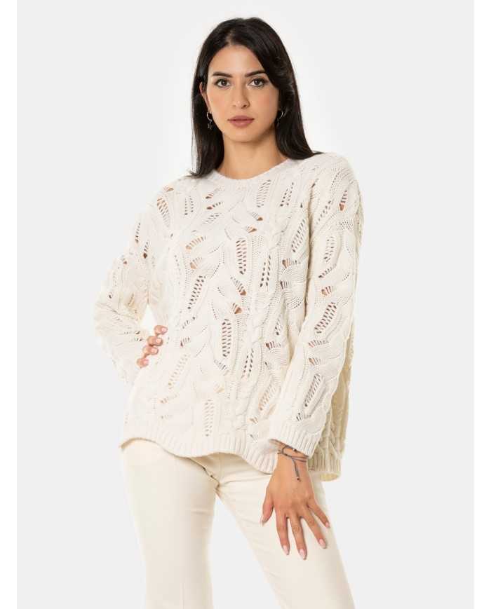 VANISE' Maglia maxi treccia