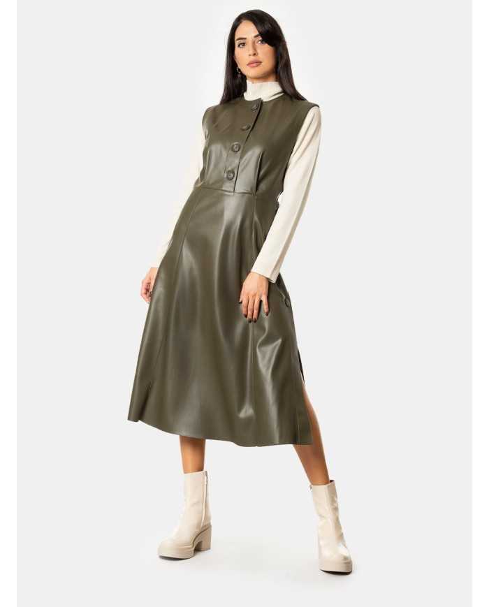 JIJIL Abito in ecopelle