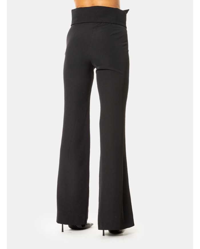 JIJIL Pantalone a zampa con spacchi sul fondo