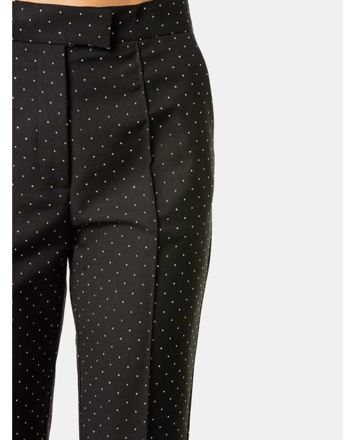 SIMONA CORSELLINI Pantalone tailleur con strass