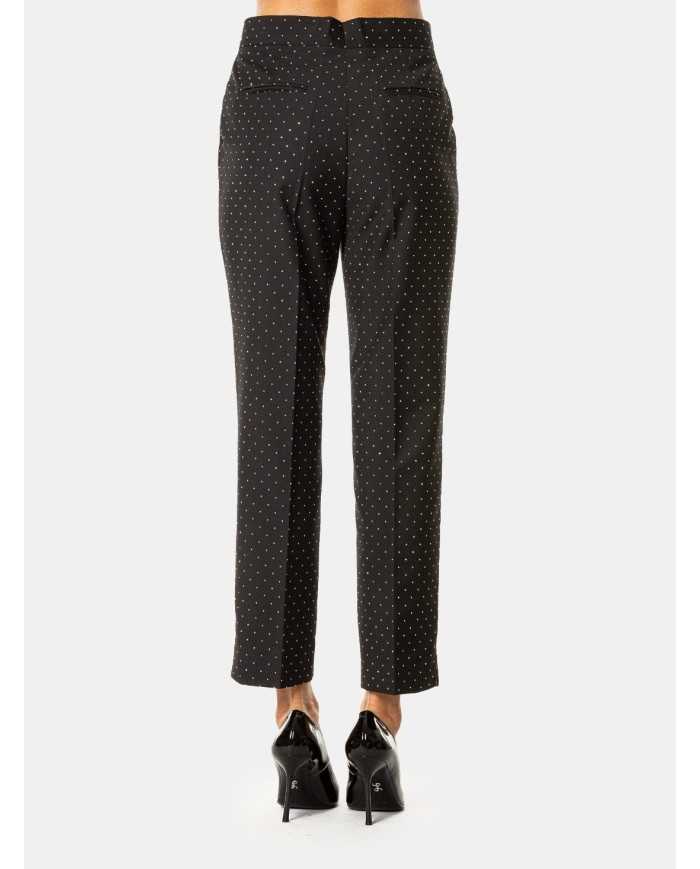 SIMONA CORSELLINI Pantalone tailleur con strass