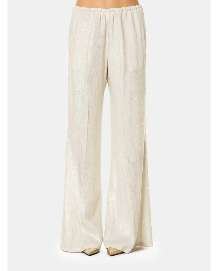 forte_forte Pantalone flared velluto laminato