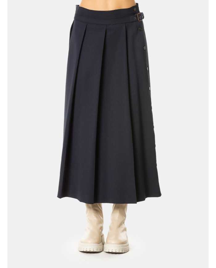 MAXMARA WEEKEND Gonna con fibbia e bottoni