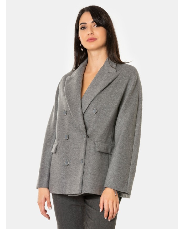 MOUCHE Cappotto corto doppiopetto