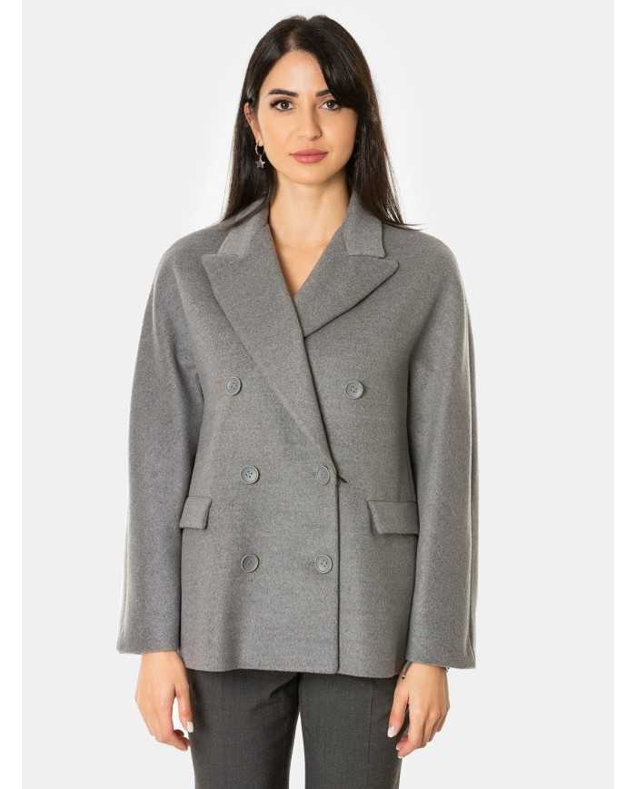 MOUCHE Cappotto corto doppiopetto