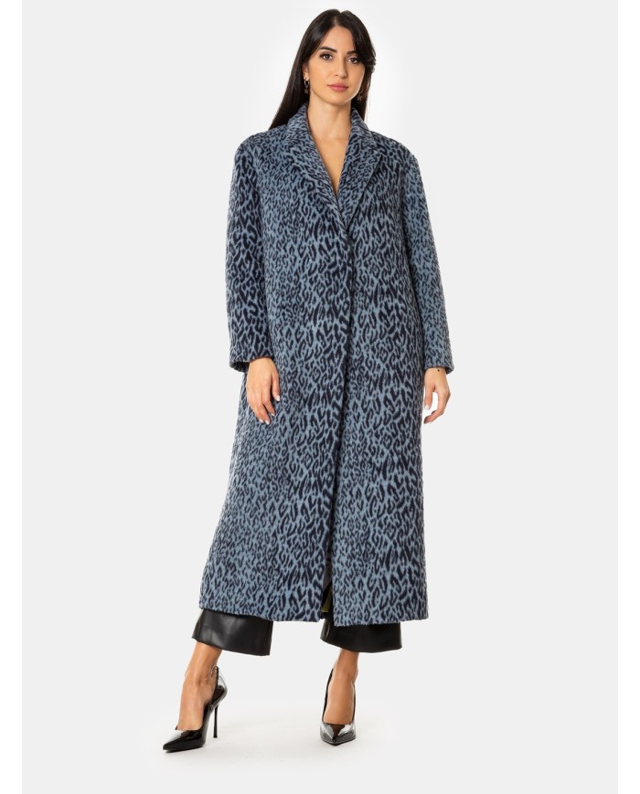 MOUCHE Cappotto lungo maculato