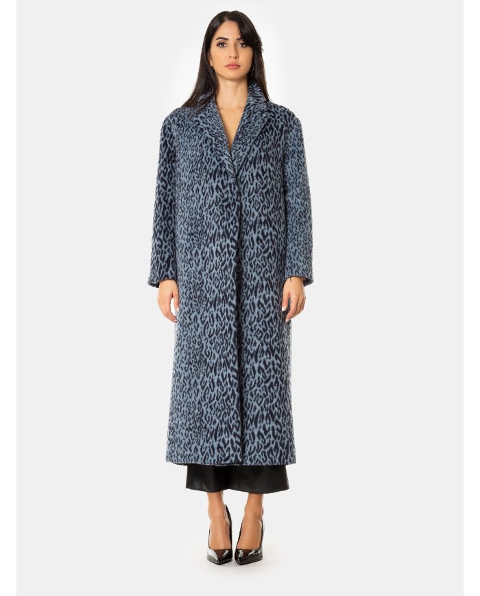 MOUCHE Cappotto lungo maculato