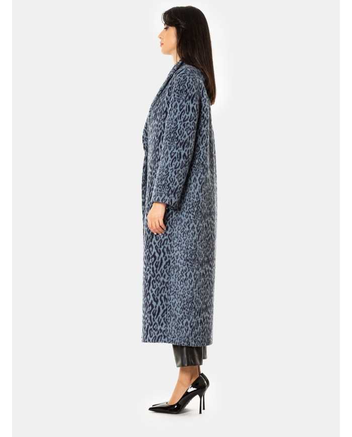 MOUCHE Cappotto lungo maculato