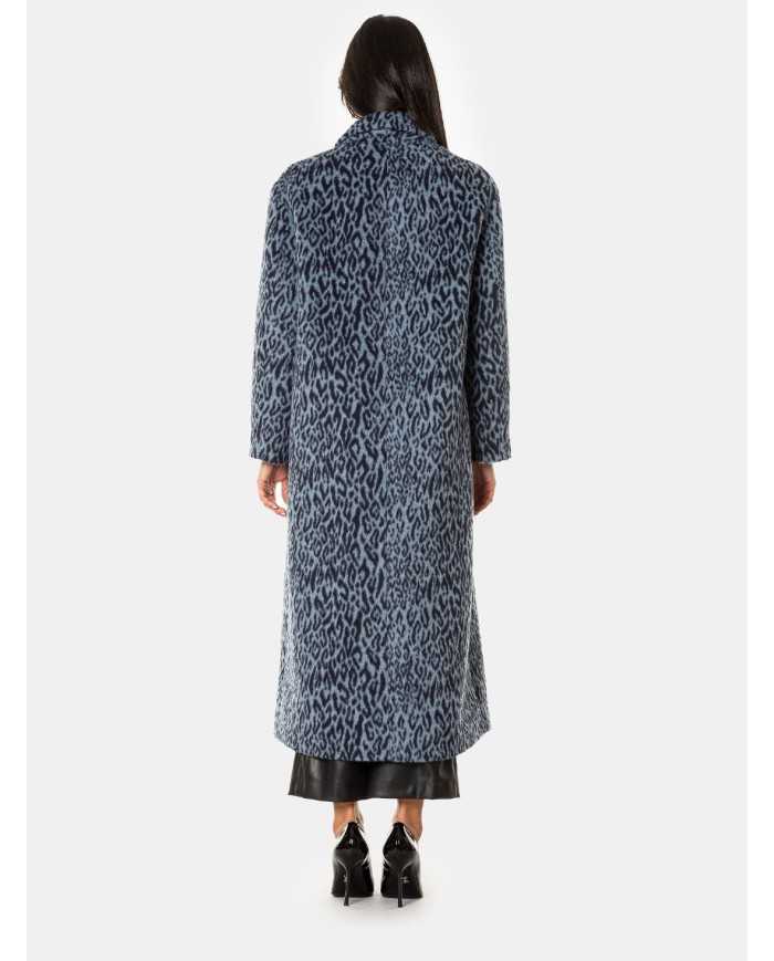 MOUCHE Cappotto lungo maculato