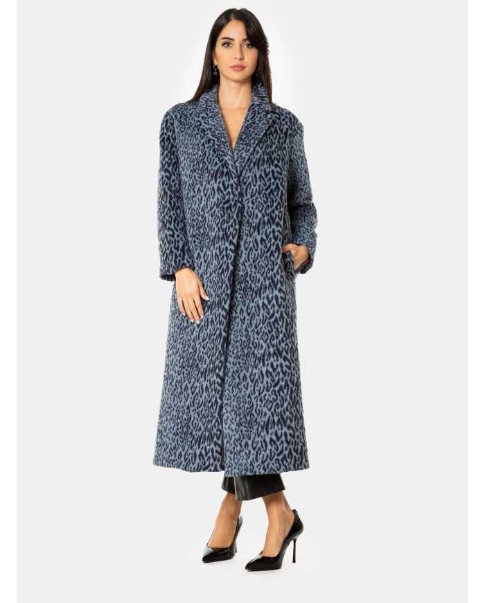 MOUCHE Cappotto lungo maculato