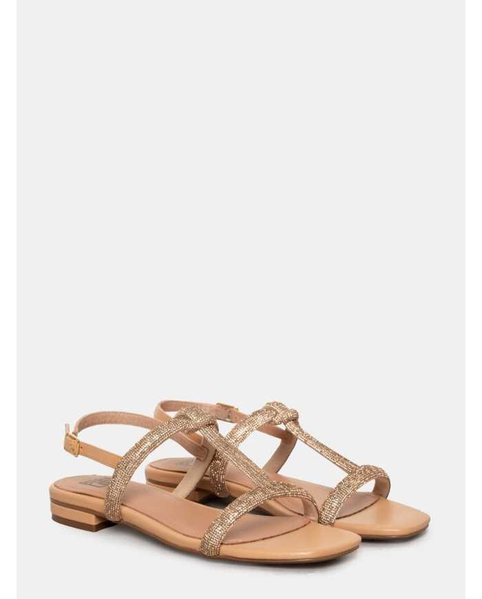 BIBI LOU Sandalo flat con strass