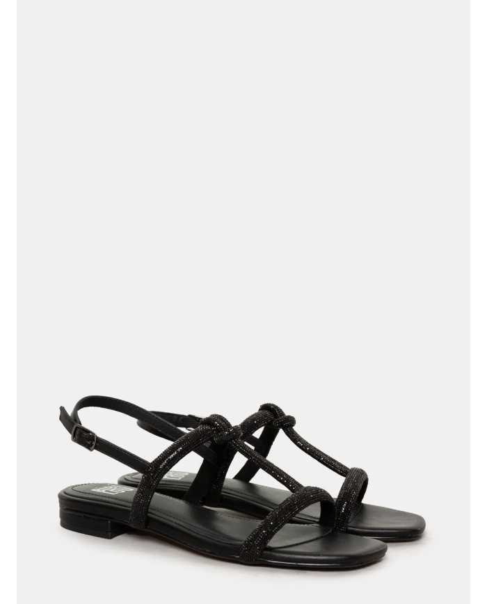 BIBI LOU Sandalo flat con strass