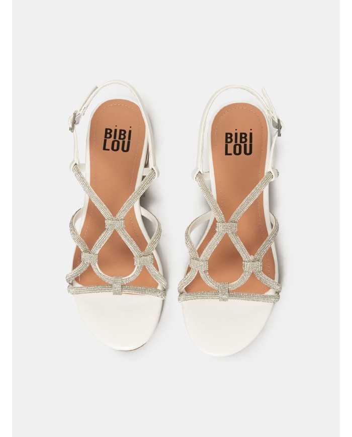 BIBI LOU Sandalo flat con strass