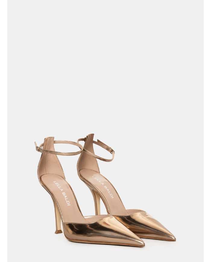 LELLA BALDI Sandalo elegante laminato
