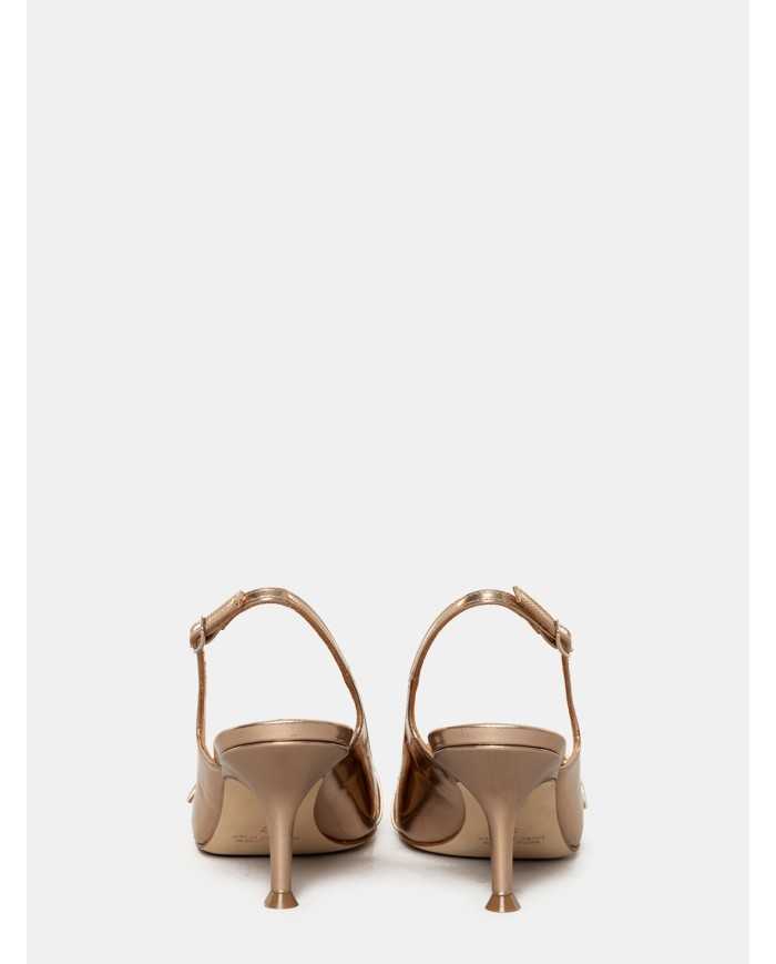 LELLA BALDI Sandalo slingback con borchie