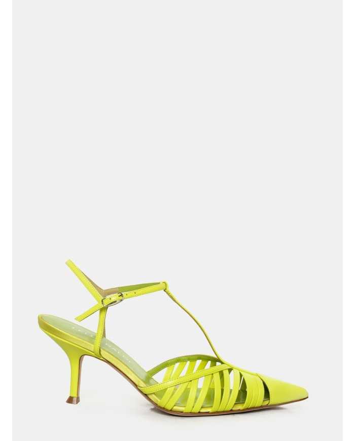 LELLA BALDI Sandalo slingback in pelle