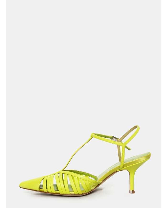 LELLA BALDI Sandalo slingback in pelle