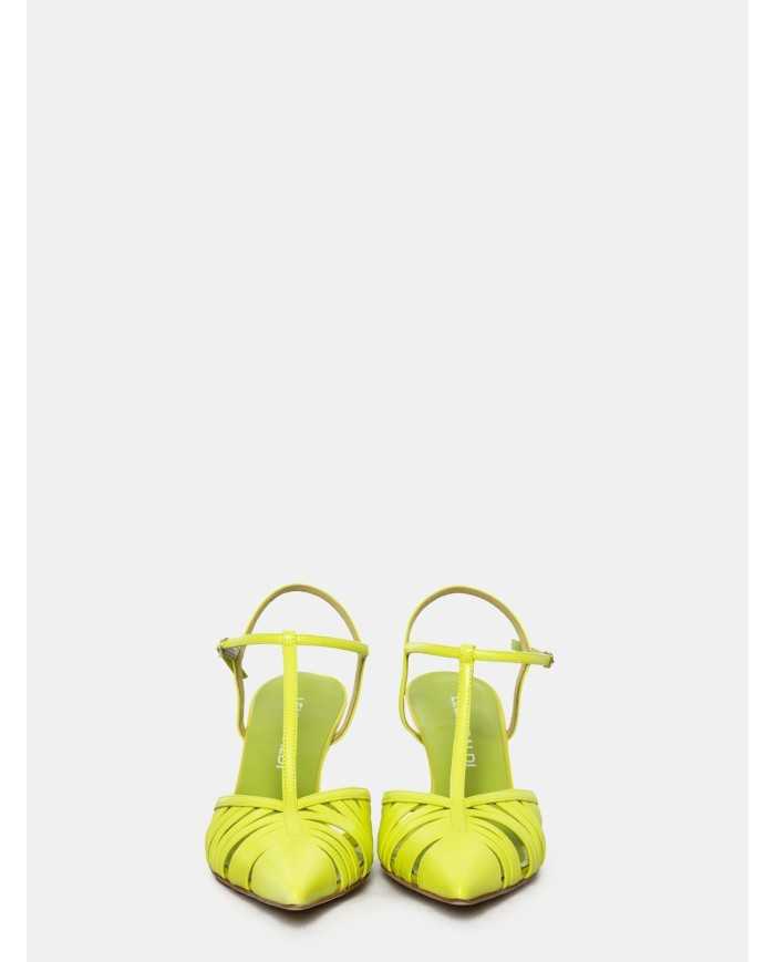 LELLA BALDI Sandalo slingback in pelle