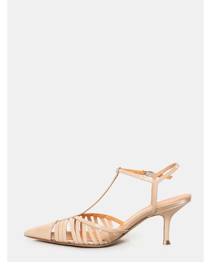 LELLA BALDI Sandalo slingback in vernice