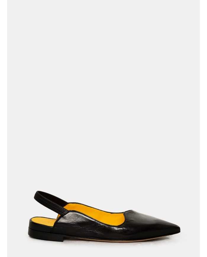 mara bini Sandalo slingback in pelle