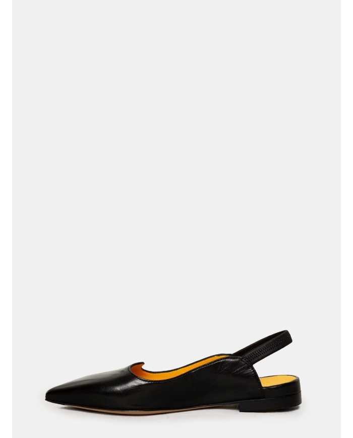 mara bini Sandalo slingback in pelle