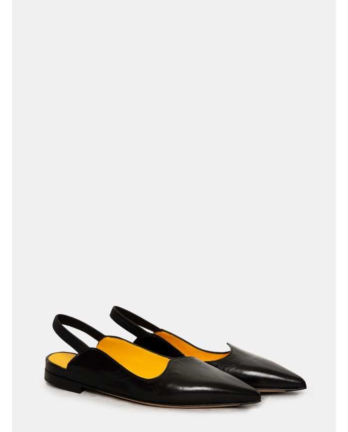 mara bini Sandalo slingback in pelle