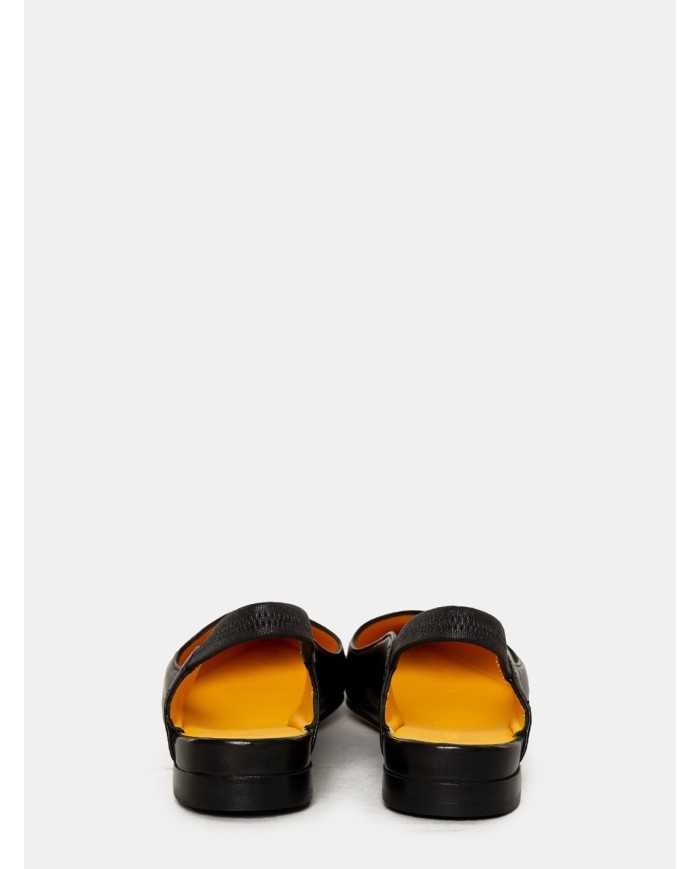 mara bini Sandalo slingback in pelle