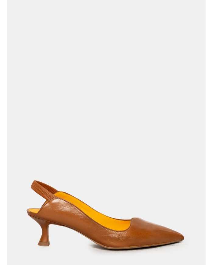 mara bini Sandalo slingback in pelle