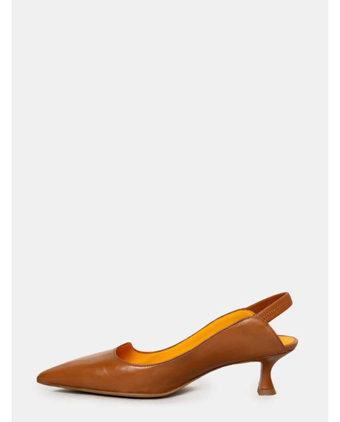 mara bini Sandalo slingback in pelle