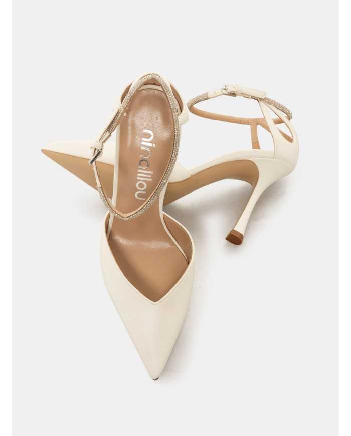 ninalilou Sandalo slingback in pelle