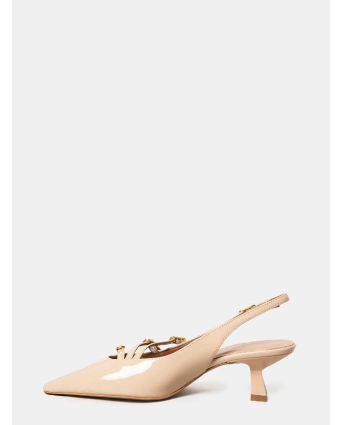 BIANCA DI' Sandalo slingback in vernice