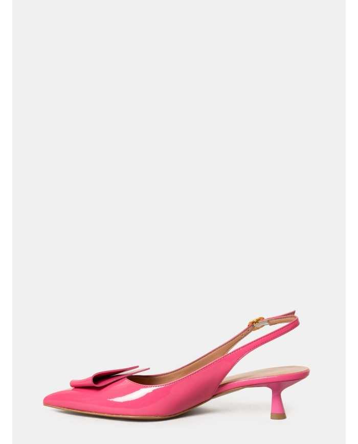 BIANCA DI' Sandalo slingback in vernice