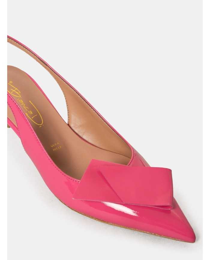 BIANCA DI' Sandalo slingback in vernice