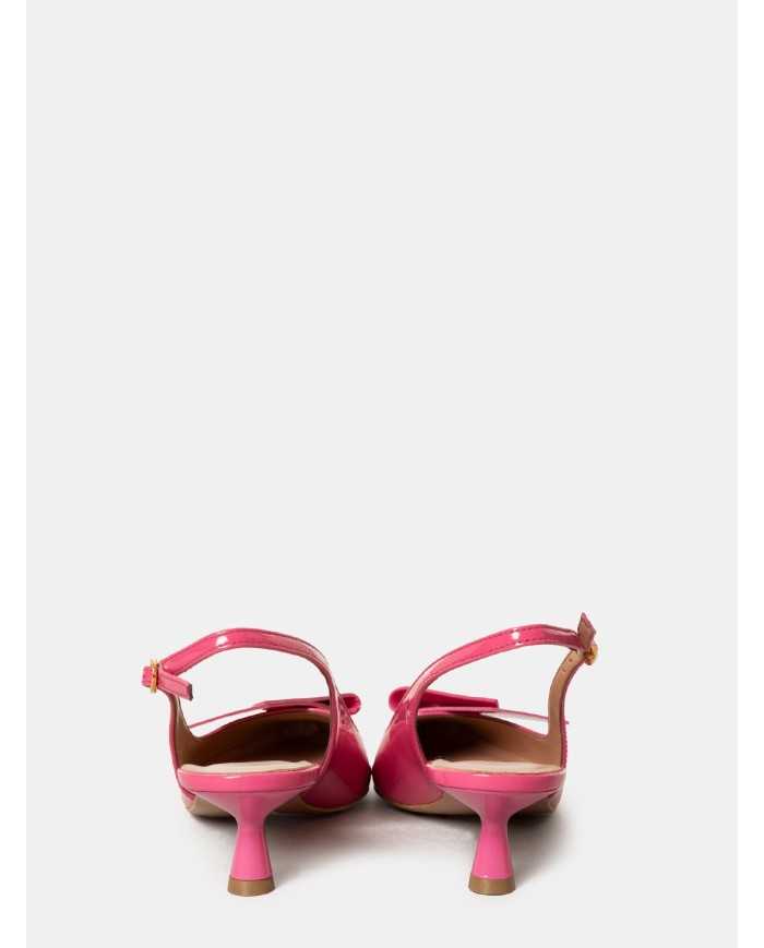 BIANCA DI' Sandalo slingback in vernice