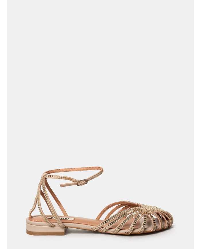 BIBI LOU Sandalo flat con strass
